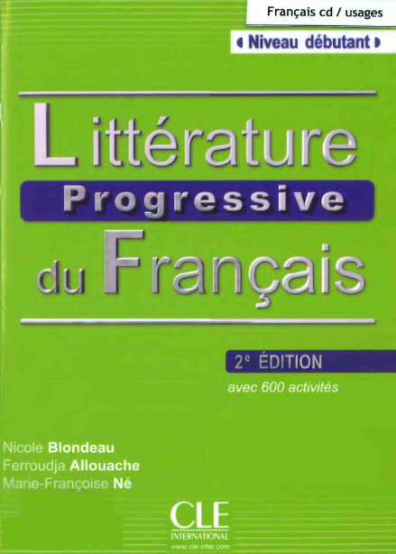  تحميل مجموعة كتب تعلم اللغة الفرنسية مجانا  Litt%C3%A9rature%2Bprogressive%2Bdu%2Bfran%C3%A7ais%2B(<a href=